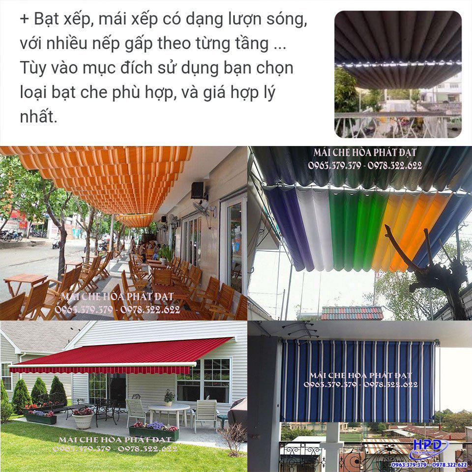 mái bạt xếp di động