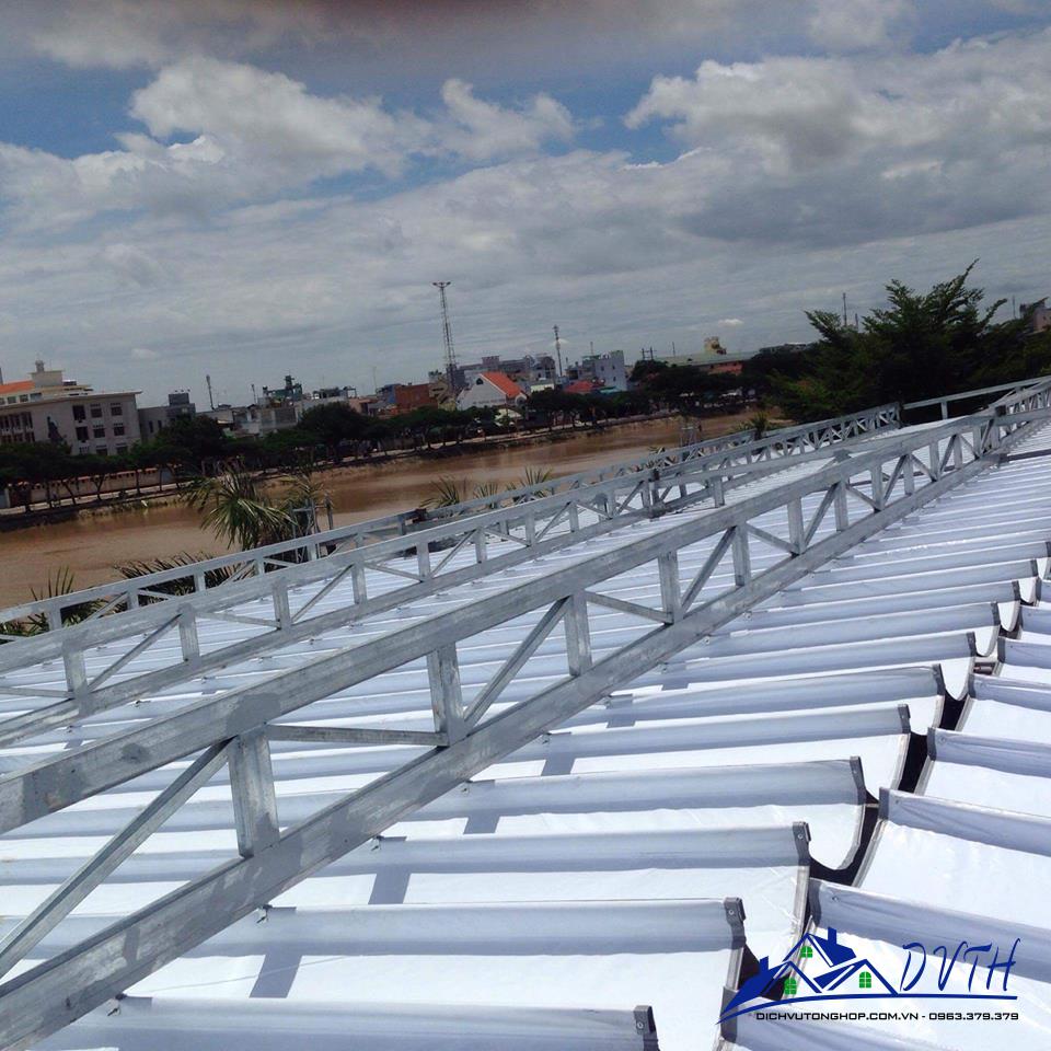 cách làm mái xếp lượn sóng