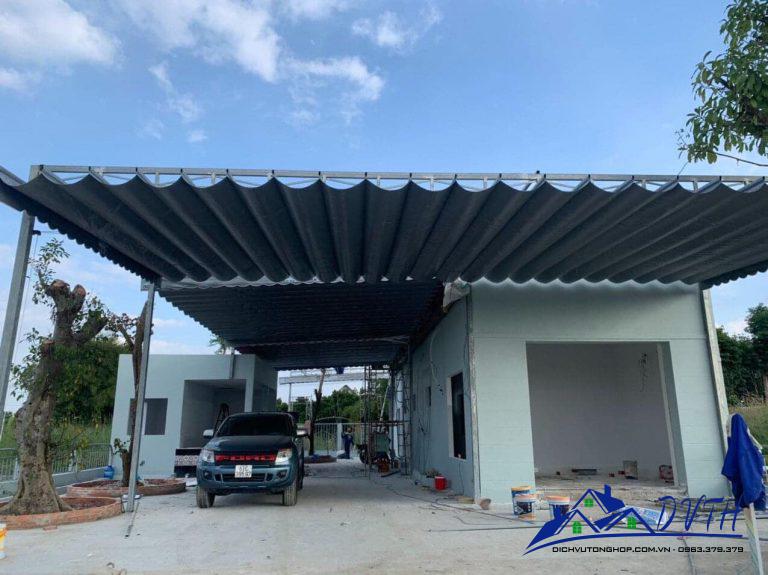 Mái che bạt kéo tại Hậu Giang