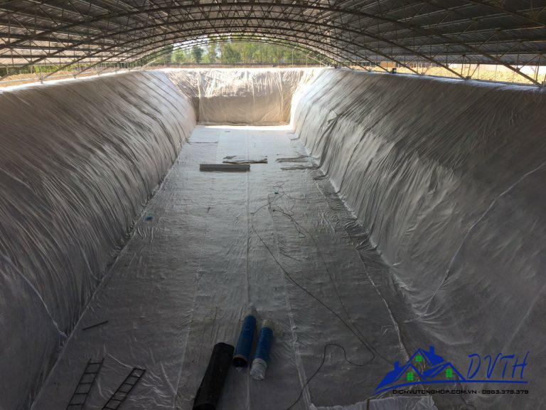 Bạt lót hồ tại Bến Tre