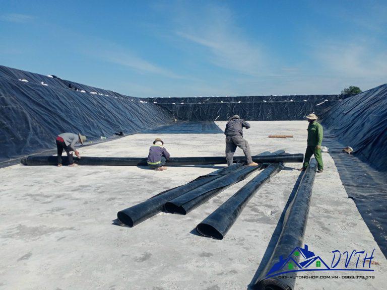 Bạt lót hồ tại Thái Bình