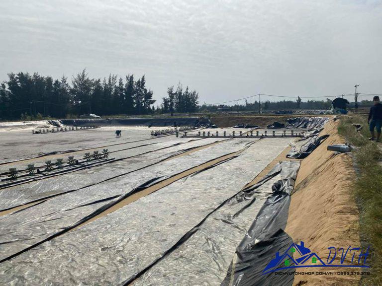 Bạt lót hồ tại Kon Tum