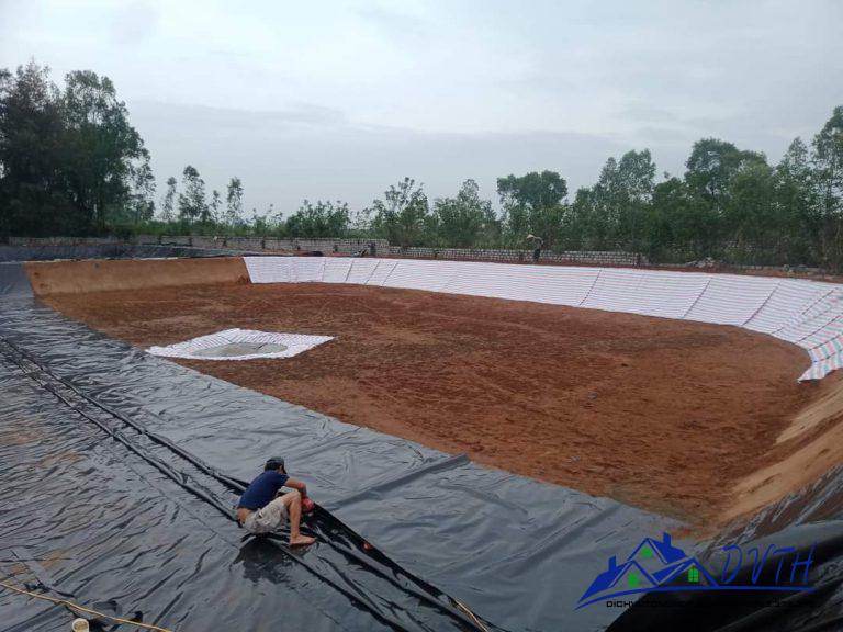 Bạt lót hồ tại Vĩnh Phúc