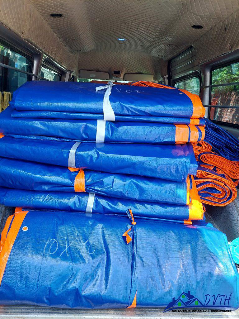 Bạt nhựa xanh cam tại Bến Tre