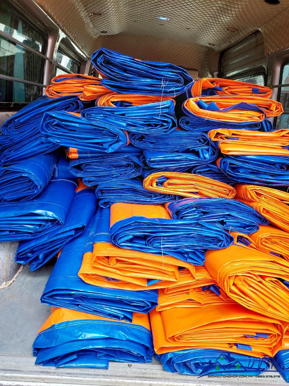 Bạt nhựa xanh cam tại An Giang