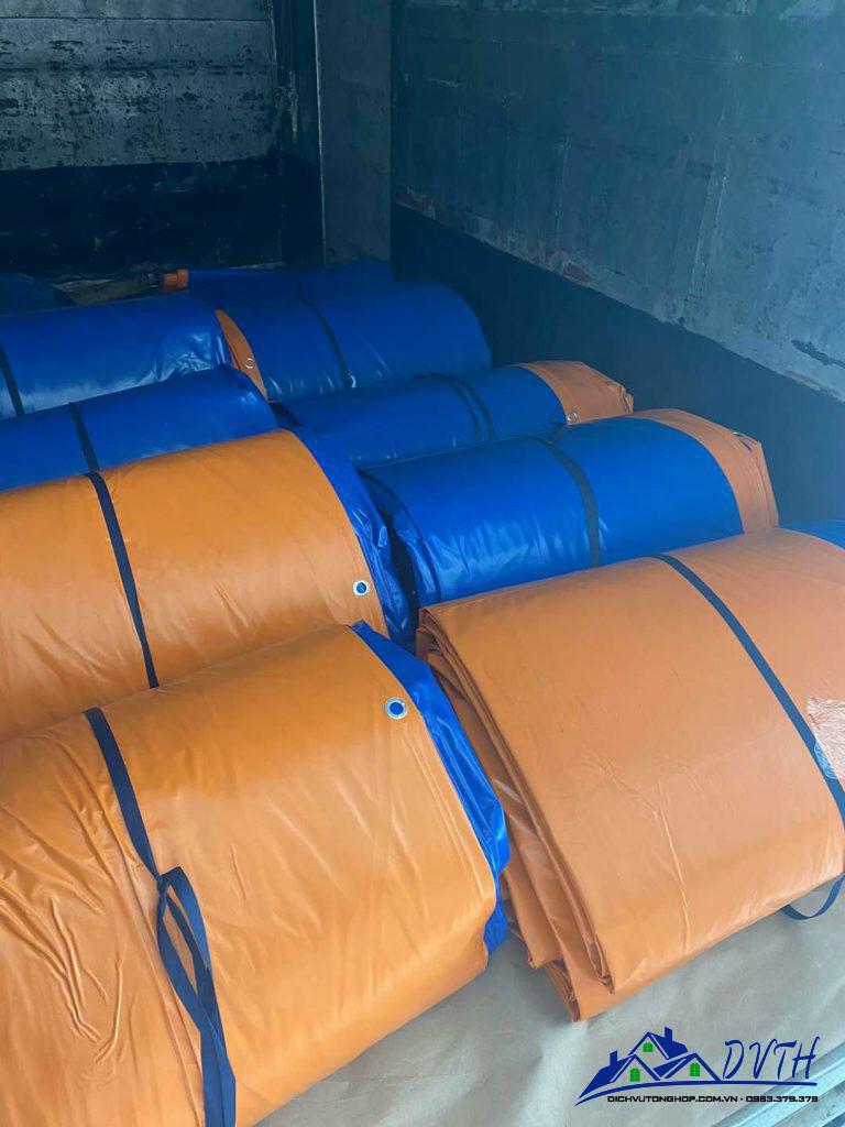 Bạt nhựa xanh cam tại Cao Bằng