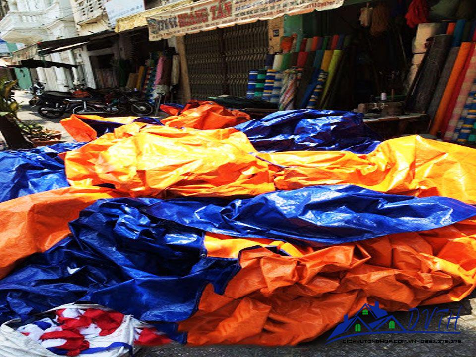 Bạt nhựa xanh cam tại Quảng Ninh