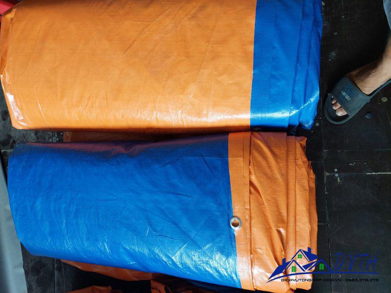 Bạt nhựa xanh cam tại Khánh Hòa