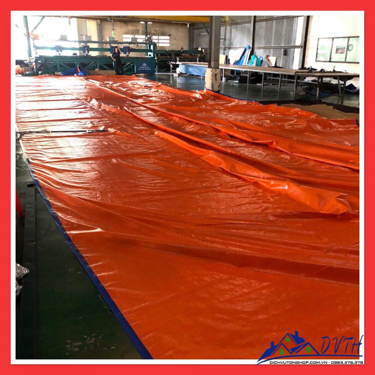 Bạt nhựa xanh cam tại Hòa Bình
