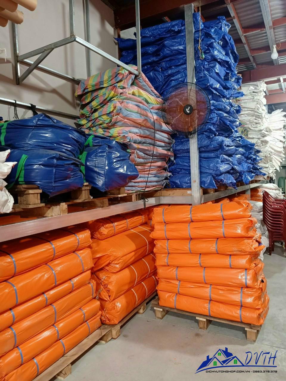 Bạt nhựa xanh cam tại Hà Nội