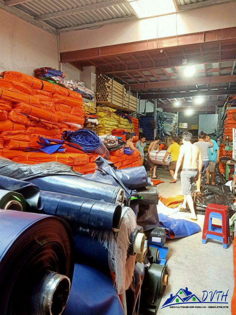 Bạt nhựa xanh cam tại Sơn La