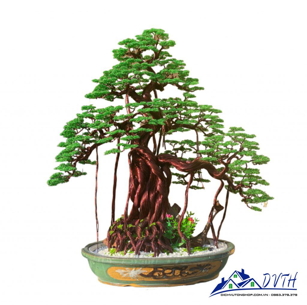 cây bonsai handmade bằng dây đồng