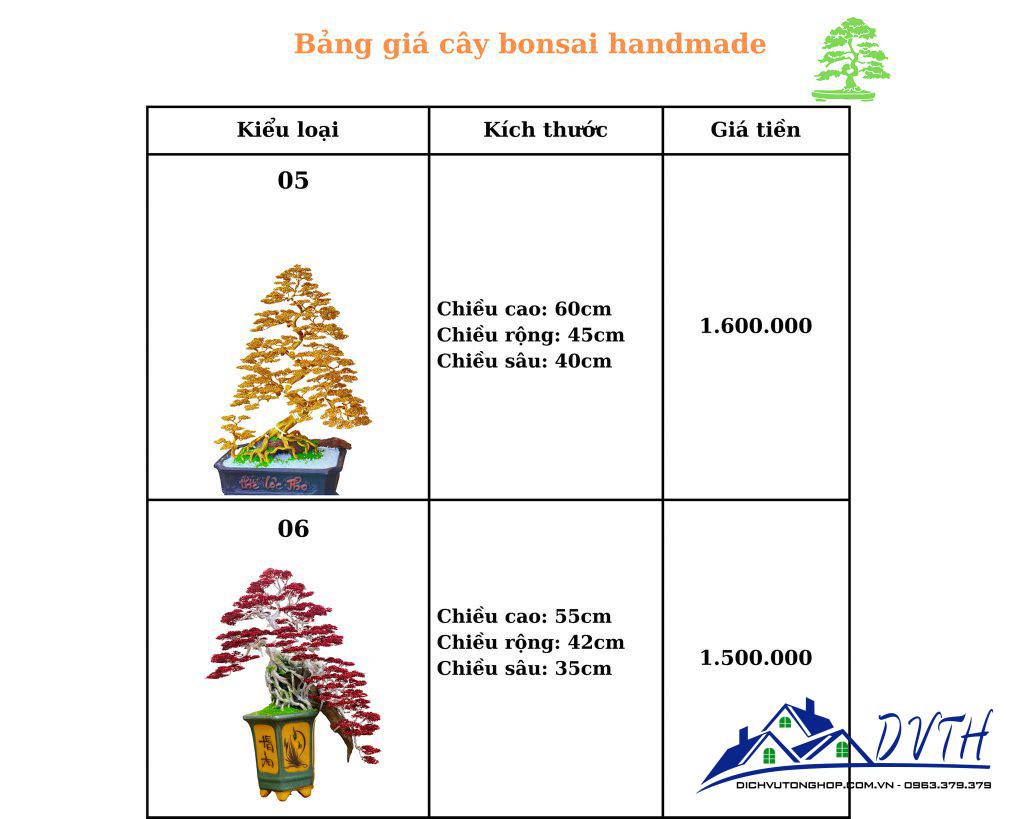 Giá cây bonsai handmade bằng dây đồng 3