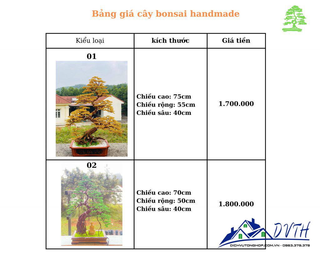 Giá cây bonsai handmade bằng dây đồng 1