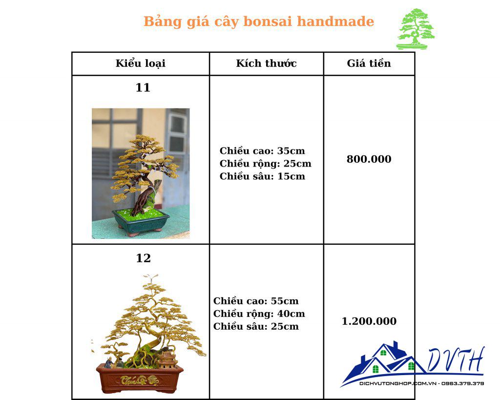 Giá cây bonsai handmade bằng dây đồng 6