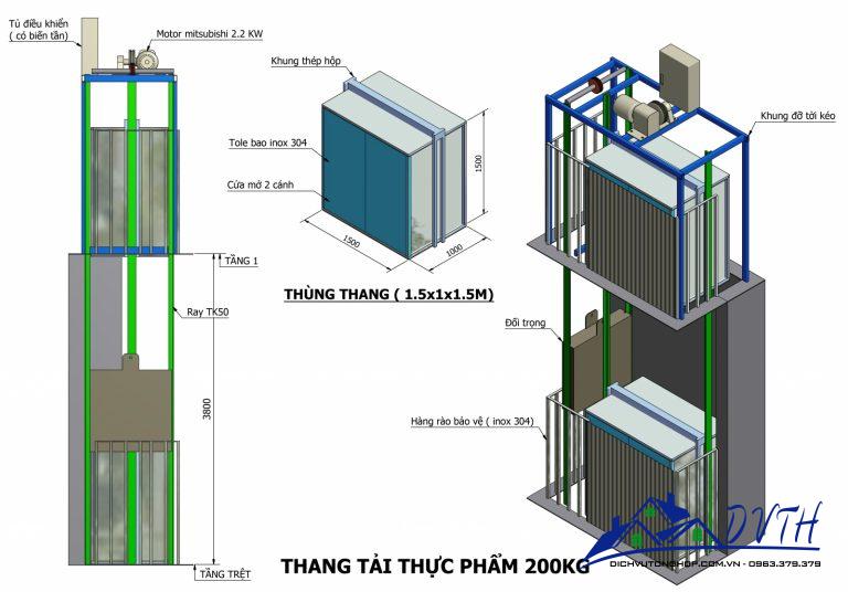 thang nâng hàng tại Bắc Kạn